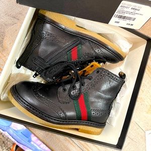Kids Gucci black dress boots